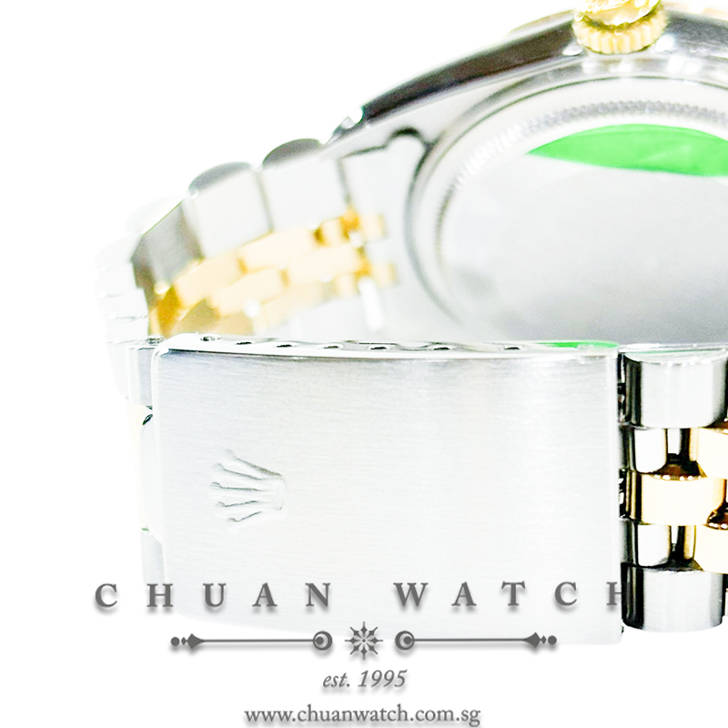 Rolex Vintage Gents' DateJust Two-Tone 36mm 16013 Champagne Diamonds Tritium - Discontinued - Image 3