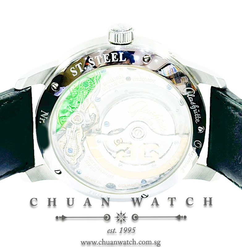 Glashutte Original PanoMaticLunar MoonPhase 40mm 1-90-02-42-32-05 Silver - Discontinued - Image 2