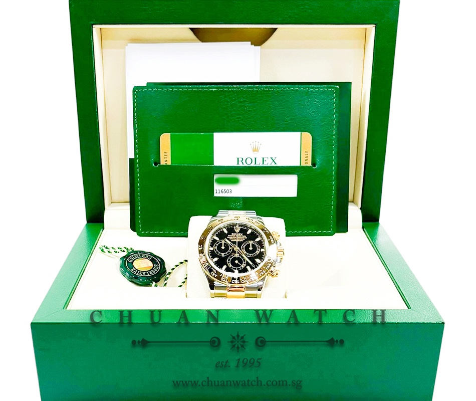 Rolex Cosmograph Daytona Two-Tone 116503 Black Index - Discontinued - Image 4
