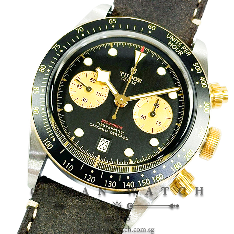 Tudor Black Bay Chrono S&G Two-Tone 41mm 79363N Black
