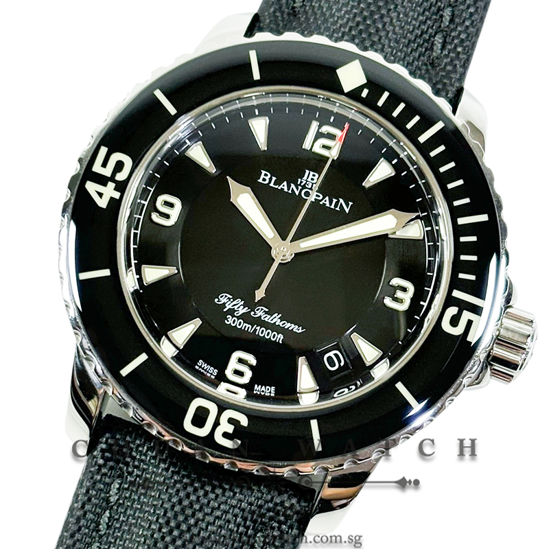 Blancpain Fifty Fathoms Steel Black 45mm 5015-1130-52A
