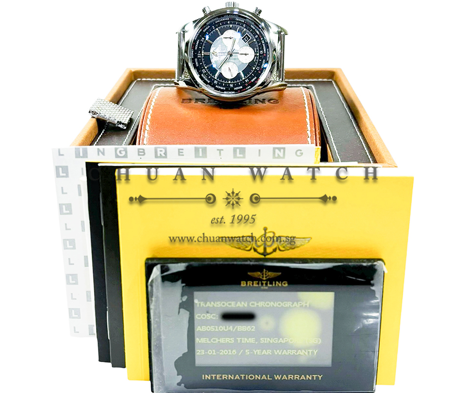 Breitling Transocean Chronograph Unitime 46mm AB0510 Black - Discontinued - Image 4