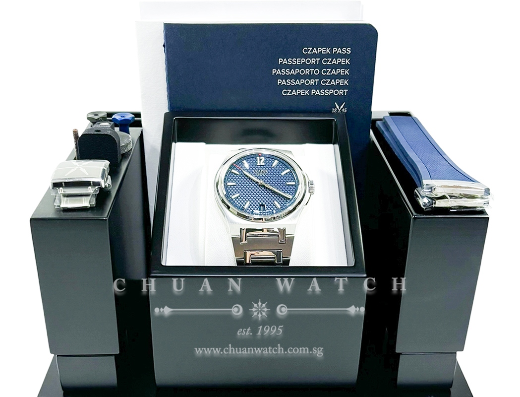 Czapek Antarctique Passage de Drake 'Deep Blue' Steel 40.5mm 1512-RT-12 - Image 4