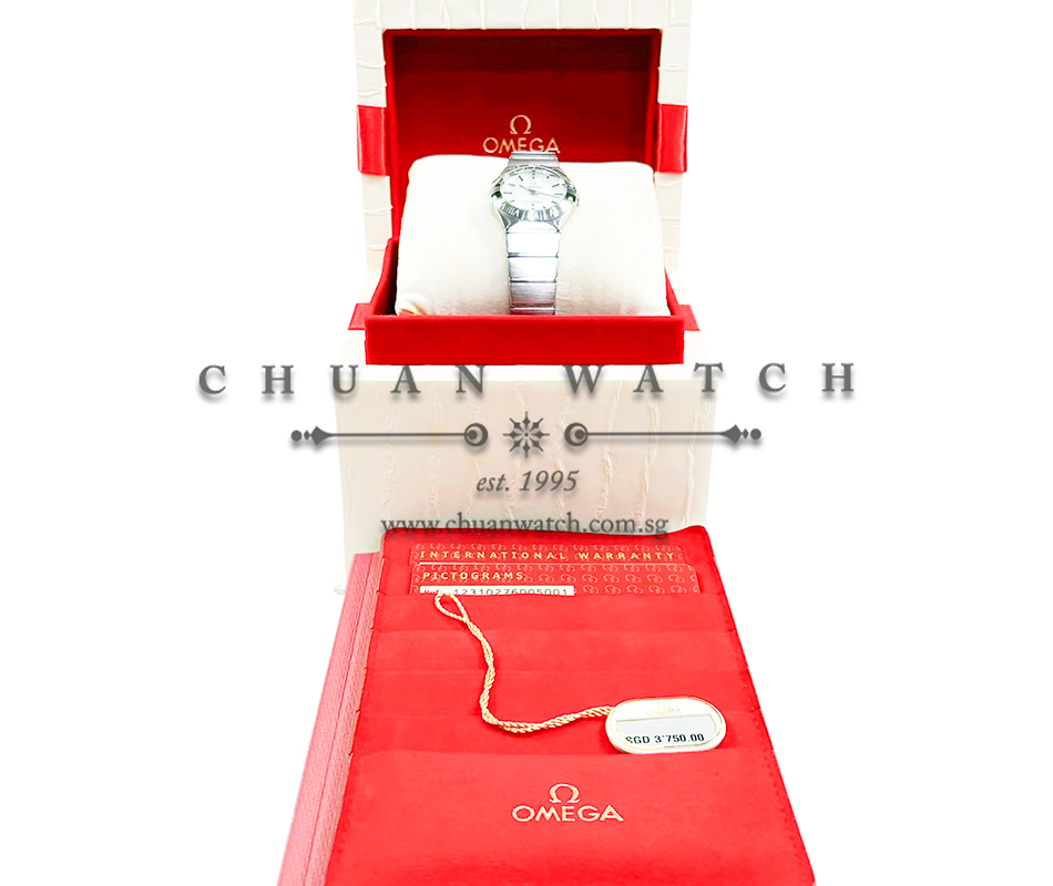 Omega Constellation Quartz 27mm 123.10.27.60.05.001 White MOP Index - Discontinued - Image 4