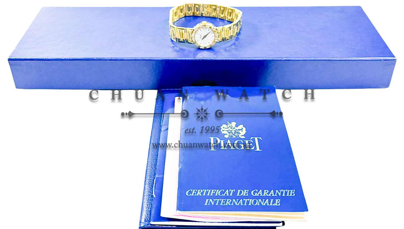 Piaget Mini Dancer Quartz Yellow Gold 19mm G0A21006 White MOP Diamonds - Discontinued - Image 4
