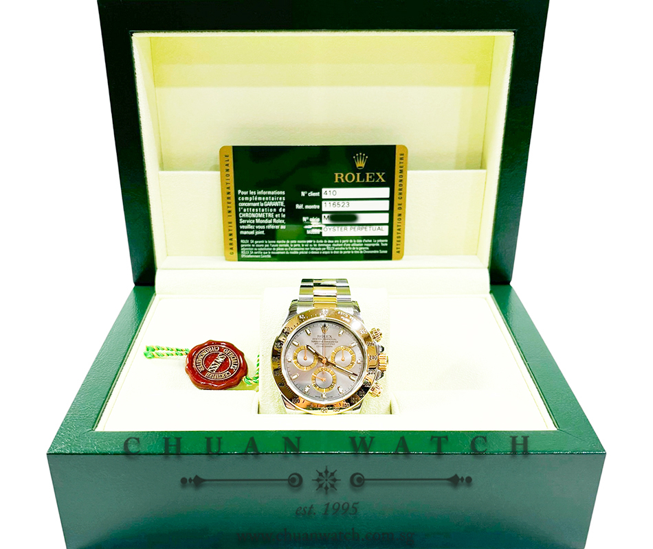 Rolex Cosmograph Daytona Two-Tone 116523 Grey Index - Discontinued - Image 4