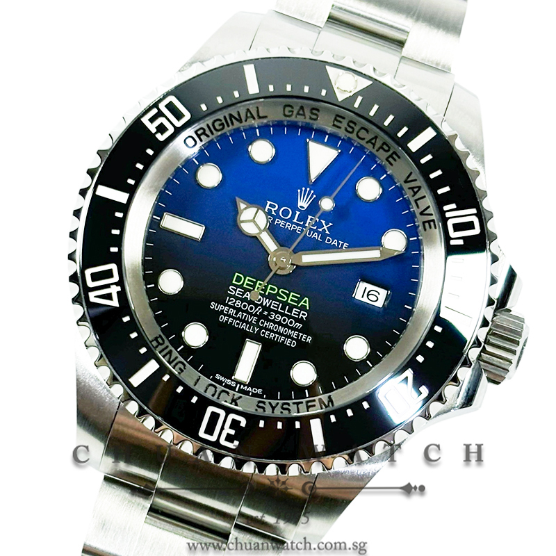Rolex Sea Dweller Deepsea 44mm Black Blue PVD
