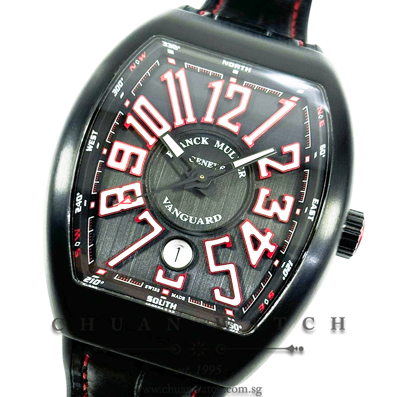 Franck Muller Vanguard PVD-Titanium Red Ergal V 41 SC DT TT NR BR ER