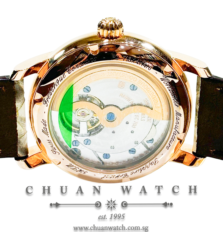 Frederique Constant Classic Manufacture Worldtimer Gold-Steel 42mm
