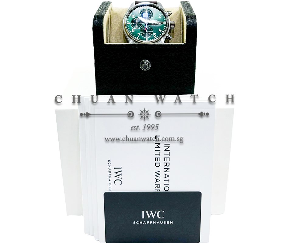 IWC Pilot's Watch Chronograph 41 Green IW388103 - Image 4