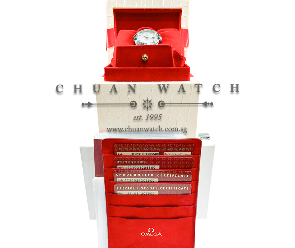Omega Constellation Co-Axial Chronometer 31mm 123.10.31.20.55.001 White MOP Diamonds - Discontinued - Image 4