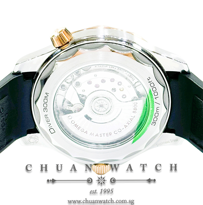 Omega Seamaster Diver 300M Co-Axial Master Chronometer Two-Tone 42mm 210.22.42.20.01.002 Black - Image 2