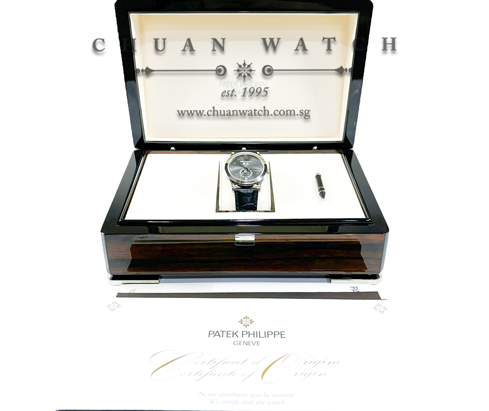 Patek Philippe Annual Calendar MoonPhase White Gold 38.5mm 5396G-014 Grey - Discontinued - Image 4