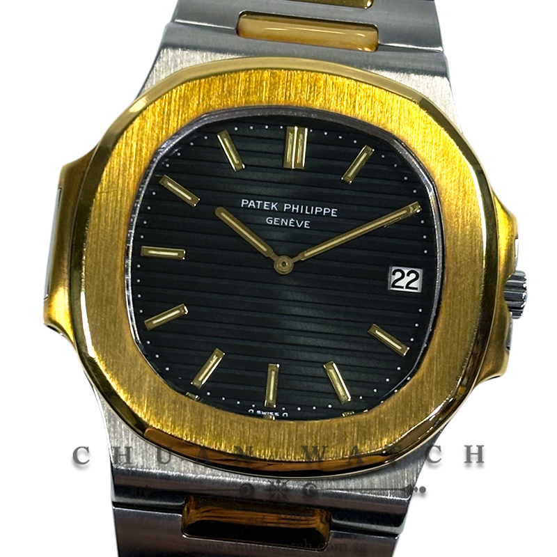 Patek Philippe Vintage Nautilus 'Jumbo' Two-Tone 42mm 3700/11 Blue Tritium - Discontinued