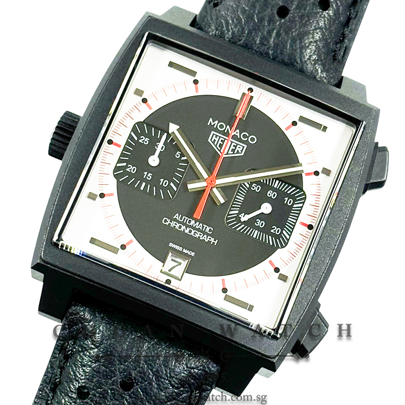 Tag Heuer Monaco Chronograph Stopwatch Calibre 11 DLC-Titanium 39mm CAW218F (Limited Edition of 970 Pieces Only)