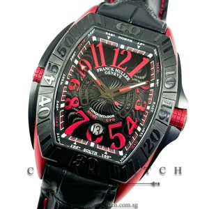 Franck Muller Conquistador Grand Prix Red Ergal 8900 SC DT GPG TT NR ERG Black - Discontinued