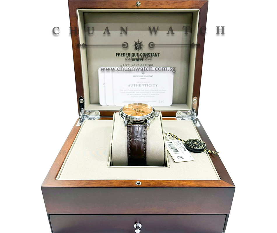 Frederique Constant Manufacture Classic Date 40mm FC-706SAL3H6 Salmon - Image 4