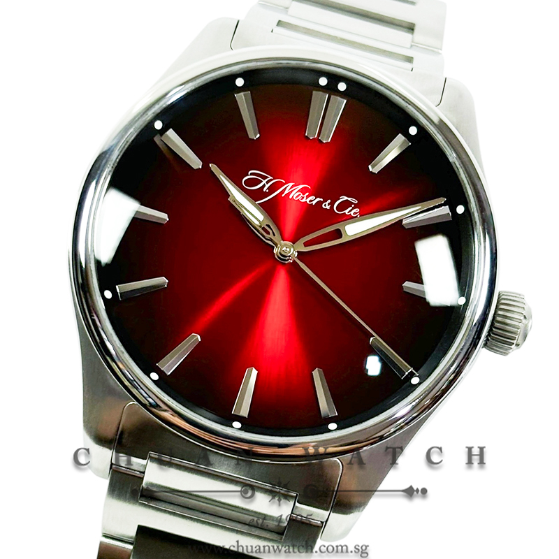 H. Moser & Cie Pioneer Centre Seconds 'Swiss Mad Red Fume' 42.8mm
