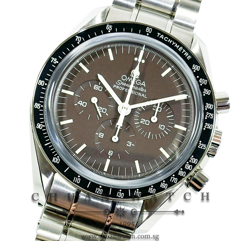 Omega Speedmaster Moonwatch Professional 'Chocolate Brown' 1863 Chronograph Sapphire 42mm 311.30.42.30.13.001 - Discontinued