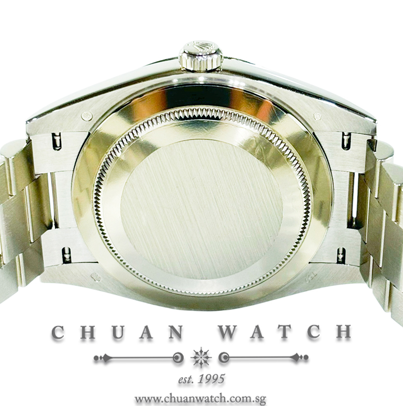 Rolex Day-Date 40 President White Gold 228239 Olive-Green Roman - Image 2