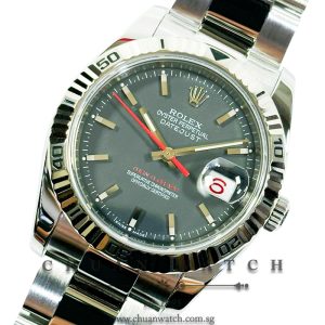 Rolex Gents' DateJust Turn-O-Graph 'Thunderbird' 36mm 116264 Black Index - Discontinued