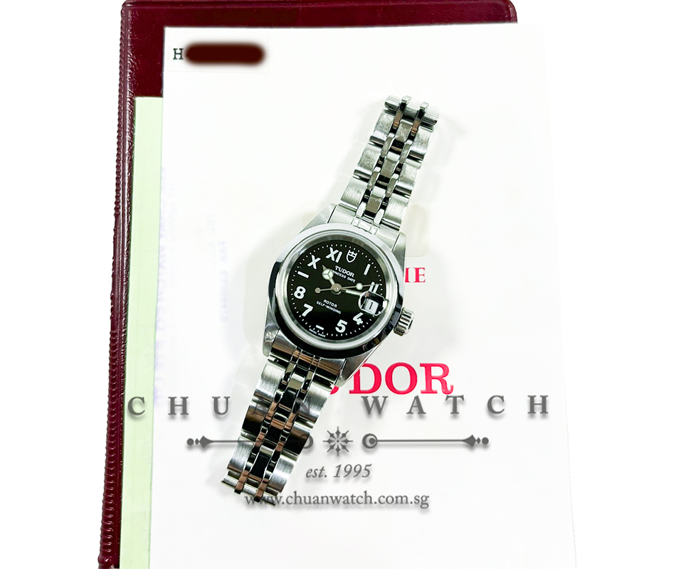 Tudor Ladies' Princess Date 25mm 225000 Black 'California' - Discontinued - Image 4