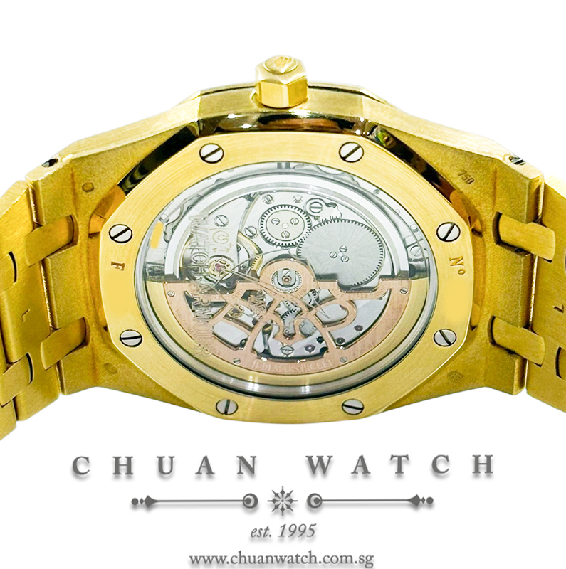 Audemars Piguet Royal Oak Automatic 'Jumbo' Extra-Thin Pre-Anniversary Yellow Gold 39mm 15202BA Silver - Discontinued - Image 2