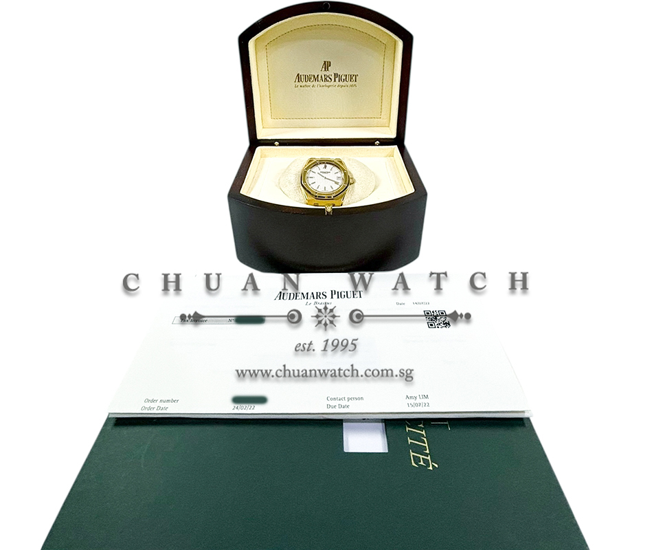 Audemars Piguet Royal Oak Automatic 'Jumbo' Extra-Thin Pre-Anniversary Yellow Gold 39mm 15202BA Silver - Discontinued - Image 4
