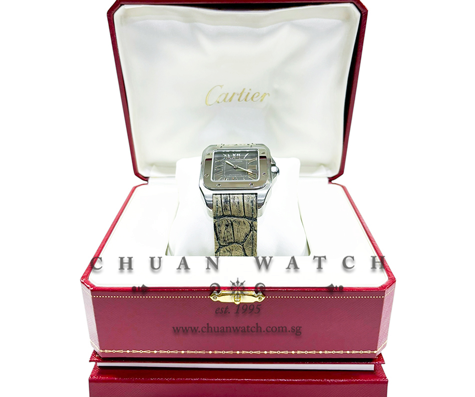Cartier Santos 100 Large 'King's Road' 100th Anniversary W20134X8 Grey - Discontinued - Image 4