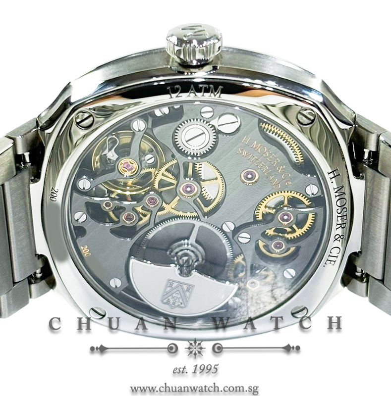 H. Moser & Cie Streamliner Small Seconds Blue Enamel 39mm 6500-1200 - Image 2