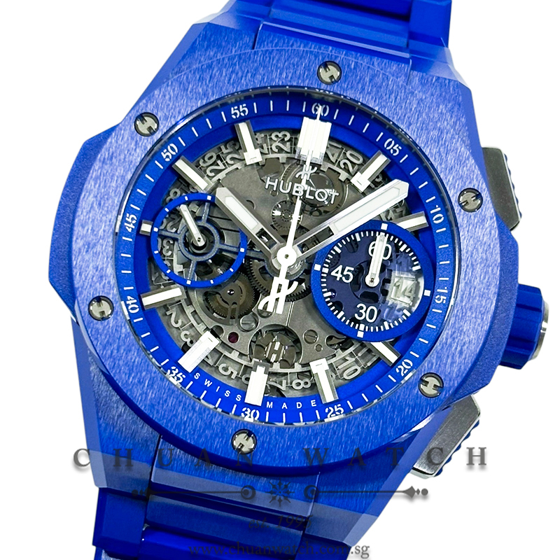 Hublot Big Bang Unico Integral Indigo Blue Ceramic 42mm 451.EX.5129.EX (Limited Edition of 250 Pieces Only)