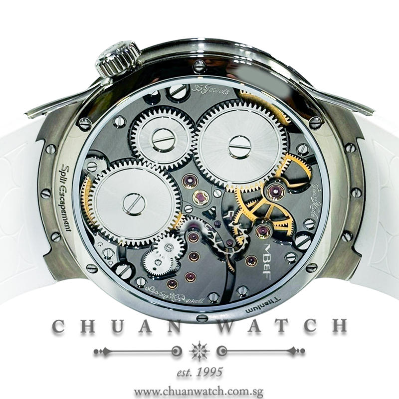 MB&F Legacy Machine Split Escapement EVO Icy Blue Titanium 44mm 04.TR.LB - Image 2