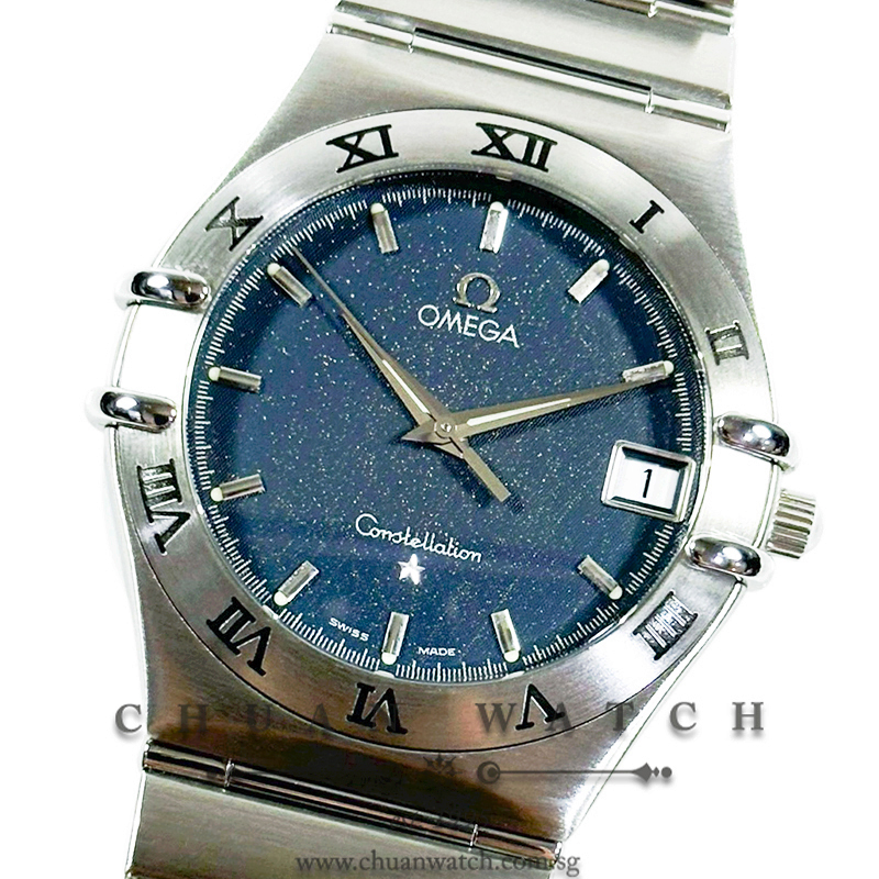 Omega Constellation Quartz 33.5mm 1512.40.00 Blue Index - Discontinued