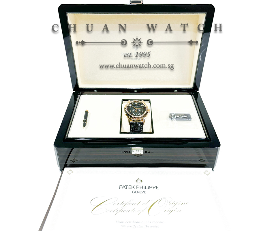 Patek Philippe Annual Calendar MoonPhase Rose Gold 40mm 5205R-011 Green - Image 4
