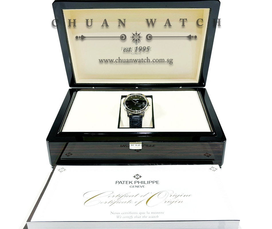 Patek Philippe Calatrava Date Sweep Seconds White Gold 39mm 5227G-010 - Image 4
