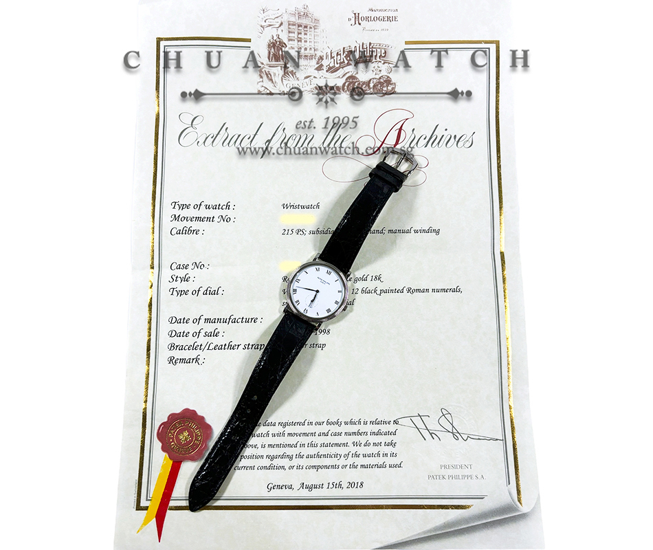 Patek Philippe Calatrava White Gold Manual-Winding 33mm 3919 - Discontinued - Image 4