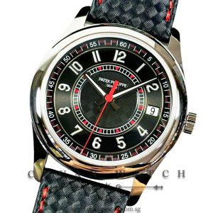 Patek Philippe Calatrava Date Sweep Seconds White Gold 40mm 6007G-010 Red