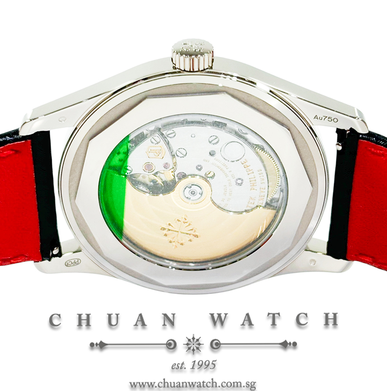 Patek Philippe Calatrava Date Sweep Seconds White Gold 40mm 6007G-010 Red - Image 2