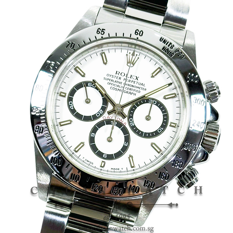 Rolex Cosmograph 'Zenith' Daytona 16520 White 'Panda' Tritium - Discontinued