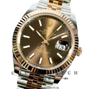 Rolex DateJust 41 Two-Tone Jubilee 126331 Chocolate Index