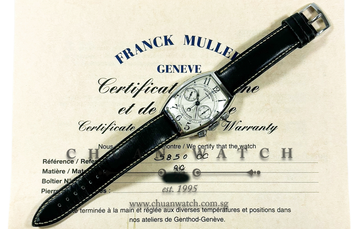 Franck Muller Casablanca 'Lemania' Chronograph Steel 5850 CC Silver - Discontinued - Image 2