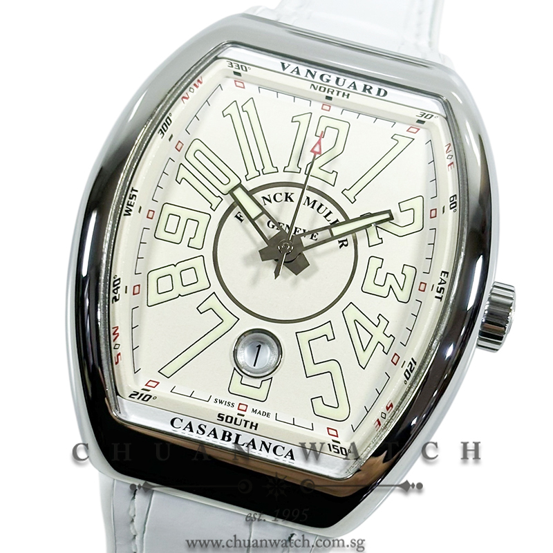 Franck Muller Vanguard Casablanca Steel White V 41 SC DT AC BC