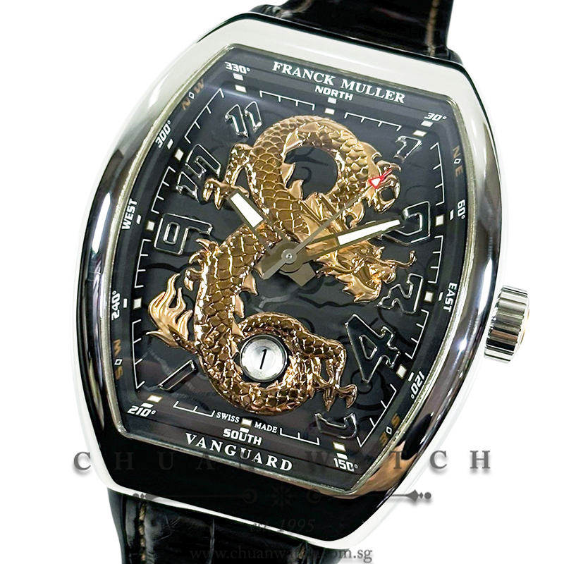 Franck Muller Vanguard 'Gold Dragon' Two-Tone Black V 45 SC DT STG AC 5N (Limited Edition of 88 Pieces Only)