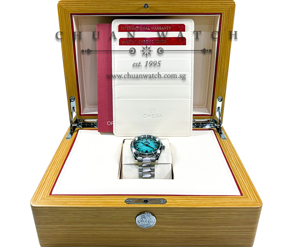 Omega Seamaster Aqua Terra 150M Co-Axial Master Chronometer 38mm 220.10.38.20.03.005 Turquoise - Image 4