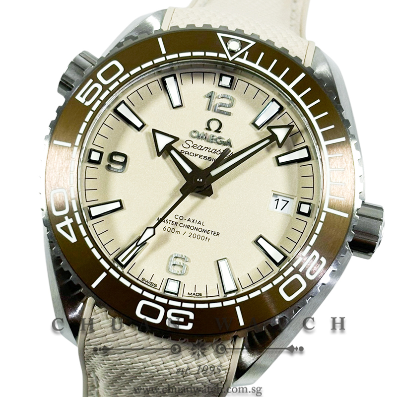 Omega Seamaster Planet Ocean 600M 43.5mm 215.32.44.21.09.001 Beige