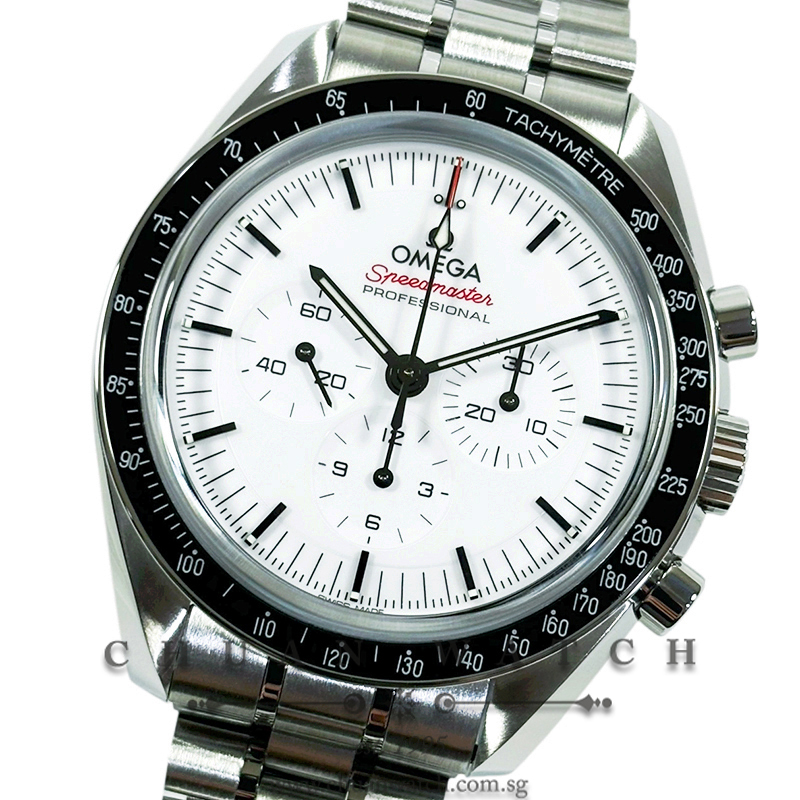 Omega Speedmaster Moonwatch Professional Co-Axial Master Chronometer 3861 Chronograph Sapphire 42mm 310.30.42.50.04.001 White
