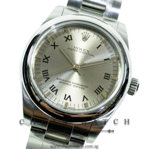 Rolex Boys' Oyster Perpetual 31mm 177200 Steel Roman - Discontinued