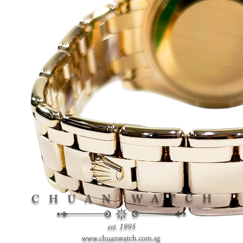 Rolex DateJust Pearlmaster Everose 34mm 81315 Goldust 'Dream' White MOP VI Diamonds - Discontinued - Image 3