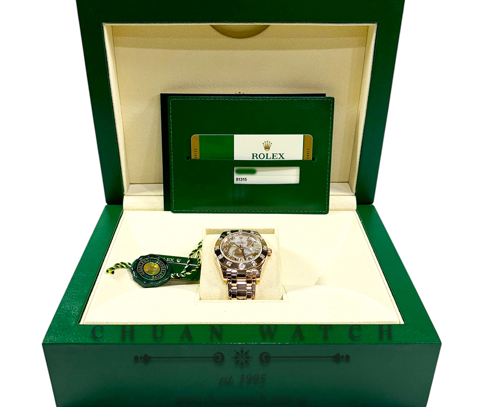 Rolex DateJust Pearlmaster Everose 34mm 81315 Goldust 'Dream' White MOP VI Diamonds - Discontinued - Image 4