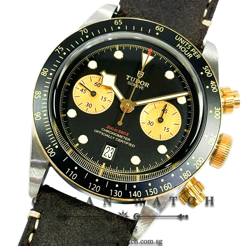 Tudor Black Bay Chrono S&G Two-Tone 41mm 79363N Black